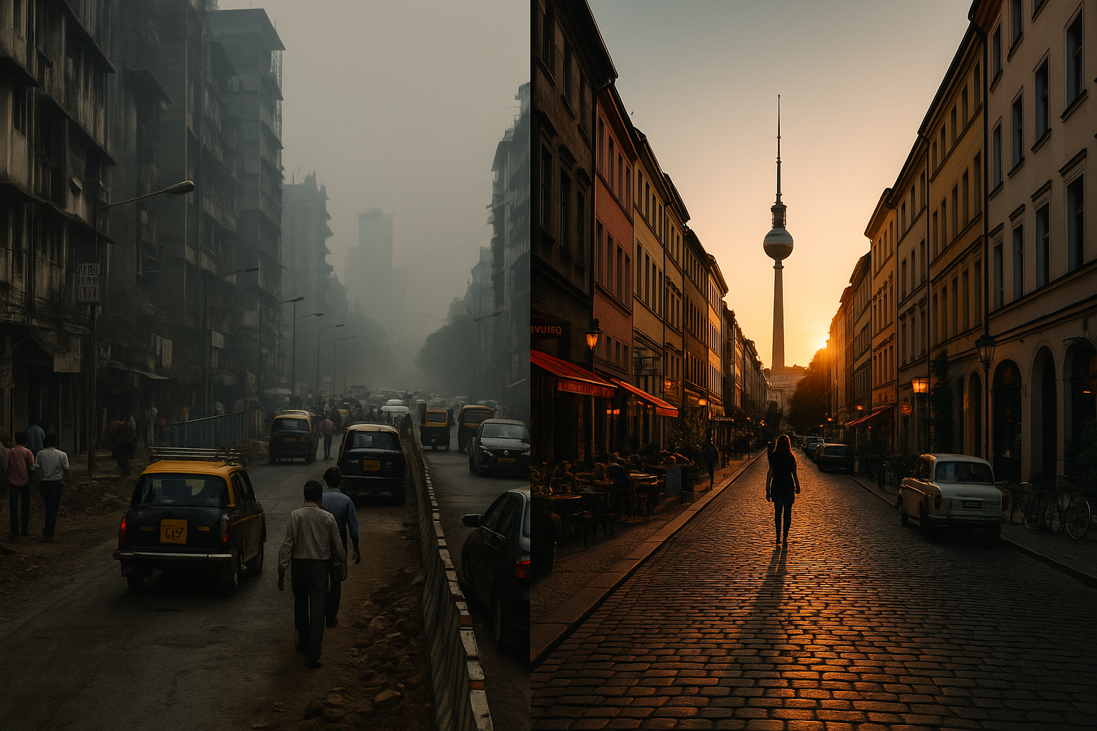 Cracks in the concrete